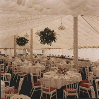Ruched Lining 40' x 80' Traditional Marquee